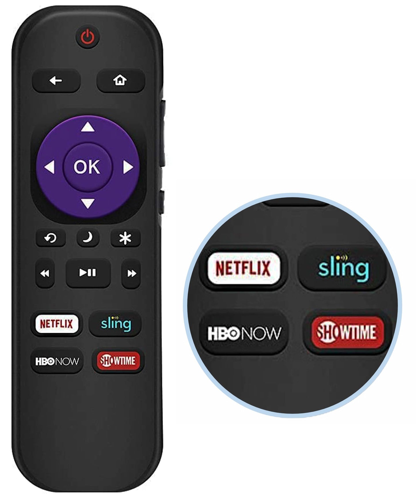 Universal Remote Control for All Hitachi Roku TVs