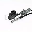 Uonecn 18inch Anton Bauer Dtap to 0B 2 pin Male Power Adapter Cable for Teradek Bond ARRI RED