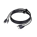 StarTech.com 6ft (1.8m) HDMI and USB 5Gbps KVM Cable, 4K 60Hz, HDMI 2.0 and USB Combo Cable for KVM Switch