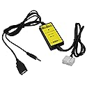 YONGJIANGXIA USB Aux Interface Adapter Charge Cable Compatible with Honda Accord 2003-2011 CRV 2005-2011 Pilot 2006-2011 Odyssey 2005-2011 Element