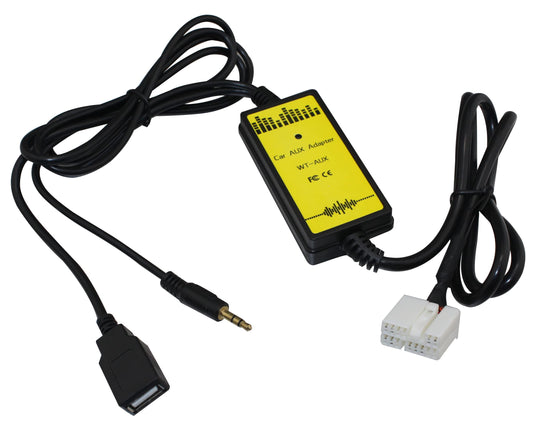 YONGJIANGXIA USB Aux Interface Adapter Charge Cable Compatible with Honda Accord 2003-2011 CRV 2005-2011 Pilot 2006-2011 Odyssey 2005-2011 Element