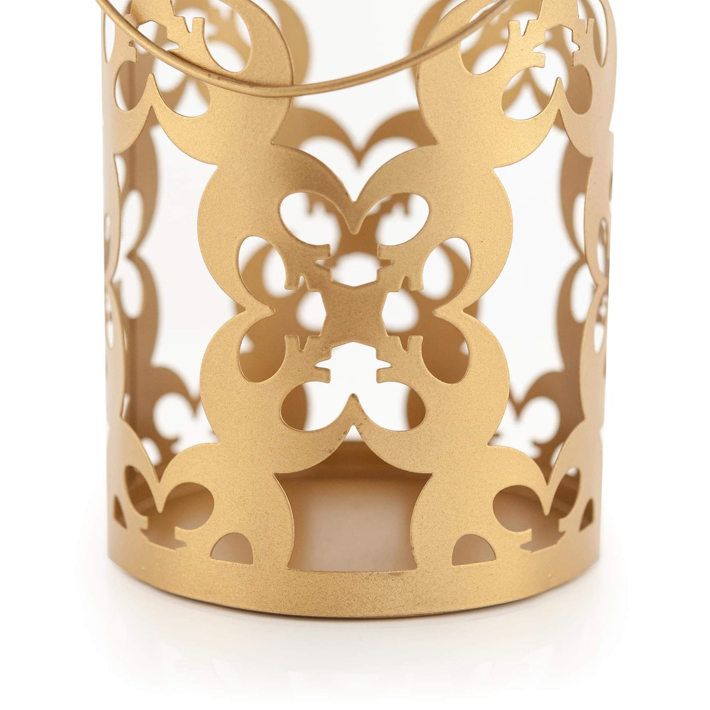 Seven20 Star Wars Stamped Iron Lantern with Handle | Gold Die Cut Rebel Symbol Clusters | Indoor & Outdoor Use | 11.5 Inches Tall