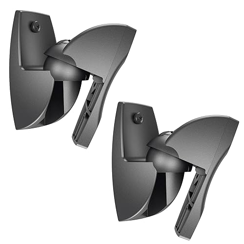 Vogel's VLB 500 Universal Speaker Wall Mount Set Swivels up to 180º (Left/Right) Can be Tilted up to 20º Pre-Assembled Max. 11 lbs (5 kg) Black 2