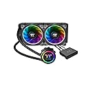 Thermaltake Floe 240mm, 16.8 Million Color Software Enabled (TT RGB Plus/Alexa/Razer Chroma), AMD (AM5/AM4)/Intel (LGA 2066/1200), AIO CPU Liquid