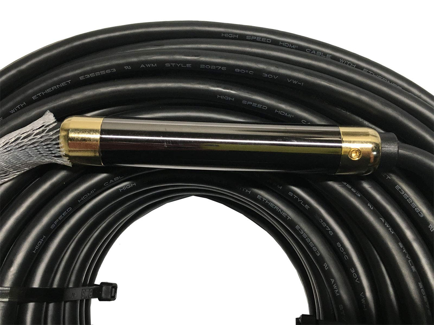 AYA HDMI Cable 1080P Ultra HDMI Cable 2.0V with Signal Booster CL3 Rated for in-Wall Installation Support 4K, 3D, Ethernet (75Ft)