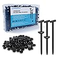 200PCS Upgrade Dual-Lock Cable Tie Buckle with Storage Box, Heavy Duty Nylon Universal Self-Locking Zip Tie Rivets, 2-Sided Locking Slot DIY