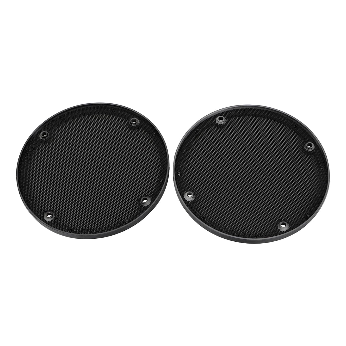 SHMTOOL Black Rear Speaker Trim Grill Cover for Harley Touring Electra Glide FLHTC 1996-2013 Street Glide FLHX 2006-2013, ABS Plastic Trim Ring+Metal