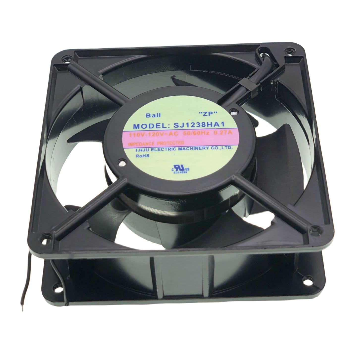 for Suntronix SJ1238HA1 Axial Fan, AC 110V~120V 0.27A 50-60Hz,2-Wire Ball Cabinet Cooling Fan Size:120X120X38mm.