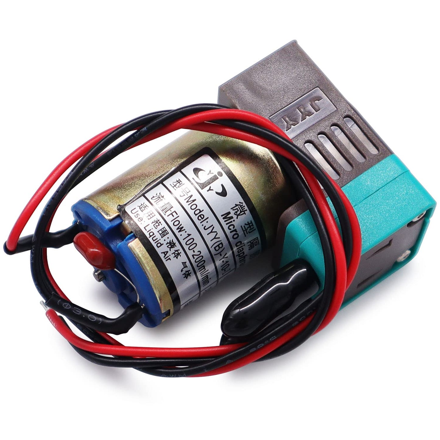 H-E Original JYY (B)-Y-10-1 Micro Diaphragm Pump Ink Pump for Infiniti/Crystaljet/Gongzheng/Flora Inkjet Printers (DC 24V, 3W, 100-200ml / min)