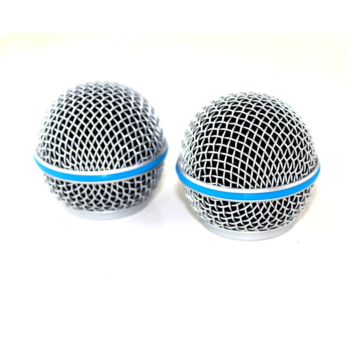 Weymic Replacement Blue Steel Mesh Microphone Grill Head for Shure Sm58 Wireless Microphone and Wired Mics, Beta 58 a Shure Sv100 Wireless Mics