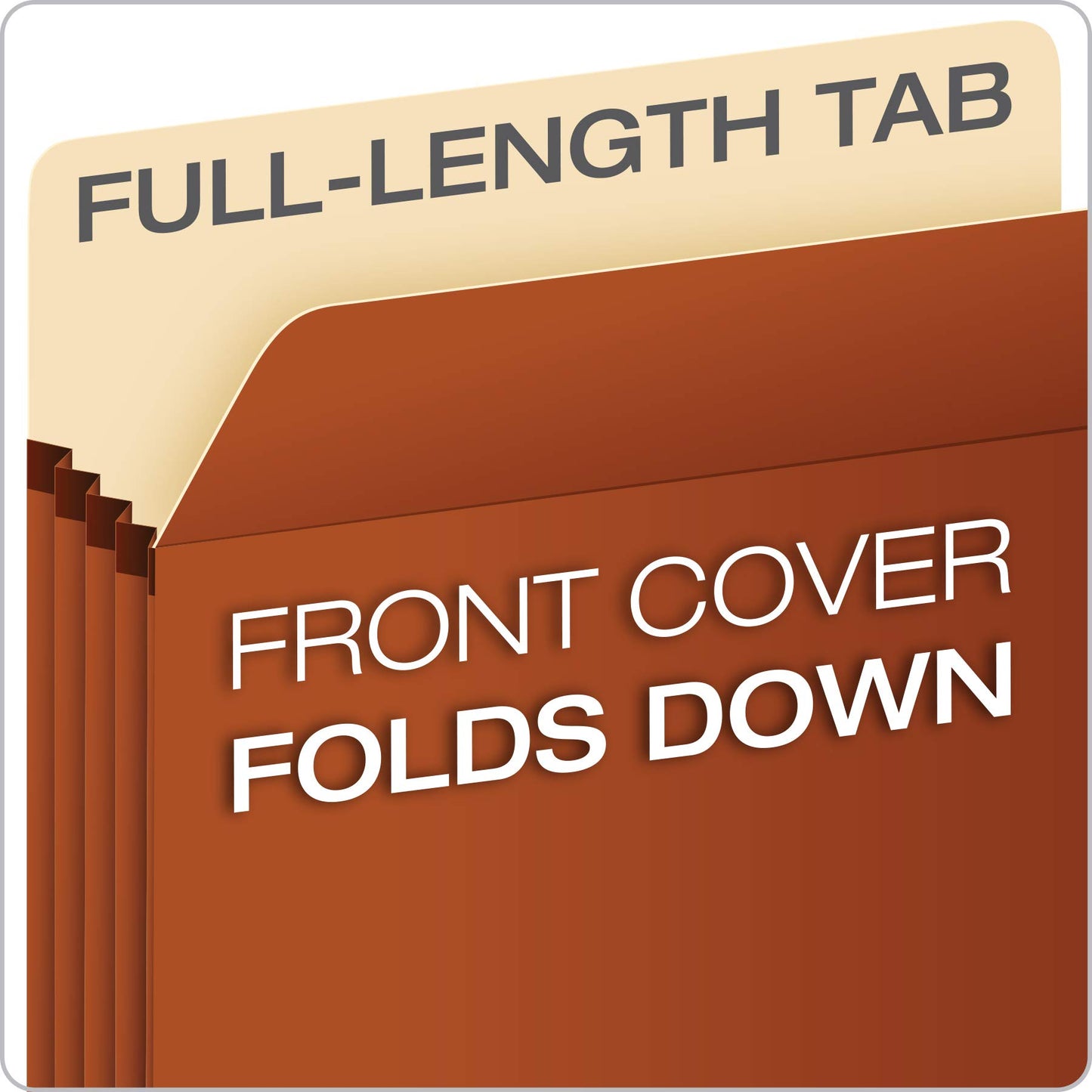 Pendaflex Expanding File Pockets, File Organizers for School, Home or Office, Letter Size, Redrope, 3.5" Expansion, Reinforced with DuPont™ Tyvek®