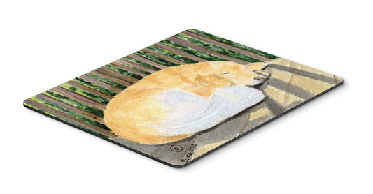 Caroline's Treasures SS8760MP Golden Retriever Mouse Pad, Hot Pad or Trivet for Home Office Gaming Working Computers Laptop Mouse Mat,Washable Large