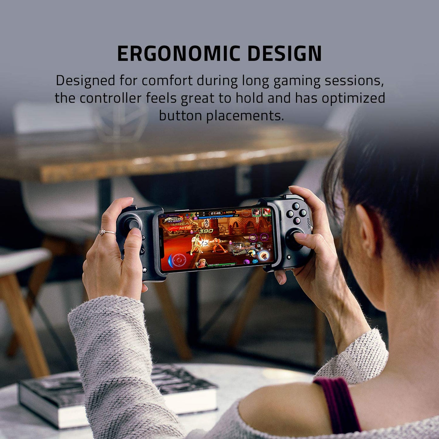 Razer Kishi Mobile Game Controller/Gamepad for iPhone iOS: Works with most iPhones - X, 11, 12, 13, 13 Max - Apple Arcade, Amazon Luna, Google Stadia