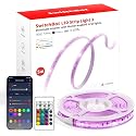 SwitchBot 16.4ft RGB LED Strip Lights for Bedroom, 12V Smart Light Strip with Matter, Works with Apple Home, Alexa, Google Home, Music Sync, Color