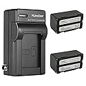 Kastar 2-Pack Battery and AC Wall Charger Replacement for Hitachi VM-BPL13, VM-BPL13A, VM-BPL13J, VM-BPL27, VM-BPL27A, VM-BPL30, VM-BPL60 Battery