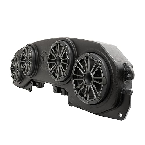 MB Quart MBQJ-48HRGB Jeep Wrangler JL/Gladiator JT Rear Soundbar with 8-Inch Compression Horn Speakers, Titanium Tweeters, RGB Light, Car Stereo Kit