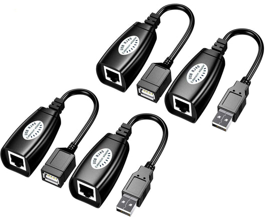 USB Over Cat6?SNLLMZI USB RJ45 Extender Over Cat5/Cat5e/Cat6/Cat7/Cat8 Cable Extension Cable Connector Adapter - 2 Pairs