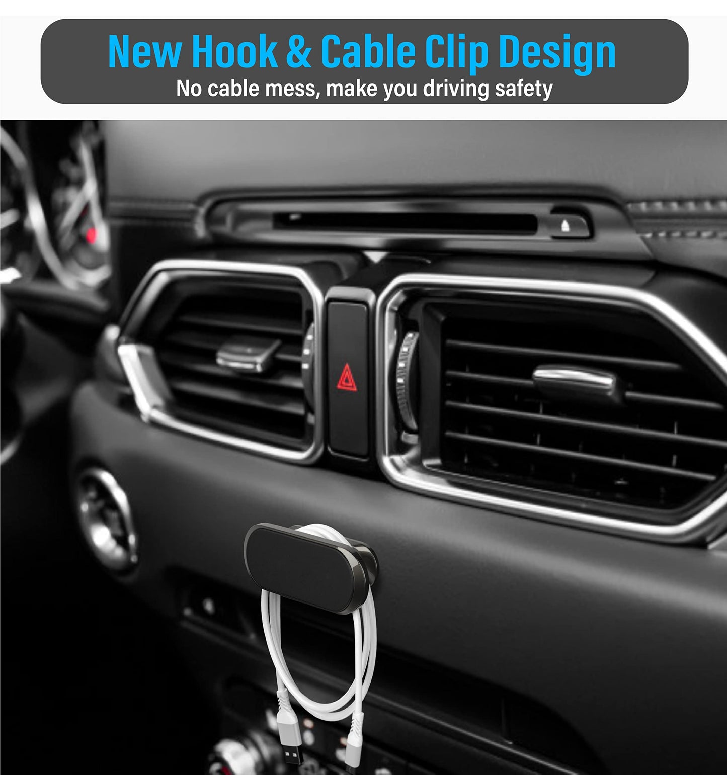 TT&C 2-Pack Magnetic Phone Mount for Car Dashboard - Super Strong N52 Cell Phone Holder (High-Bond Adhesive) - Compatible with Samsung Galaxy S25 S24