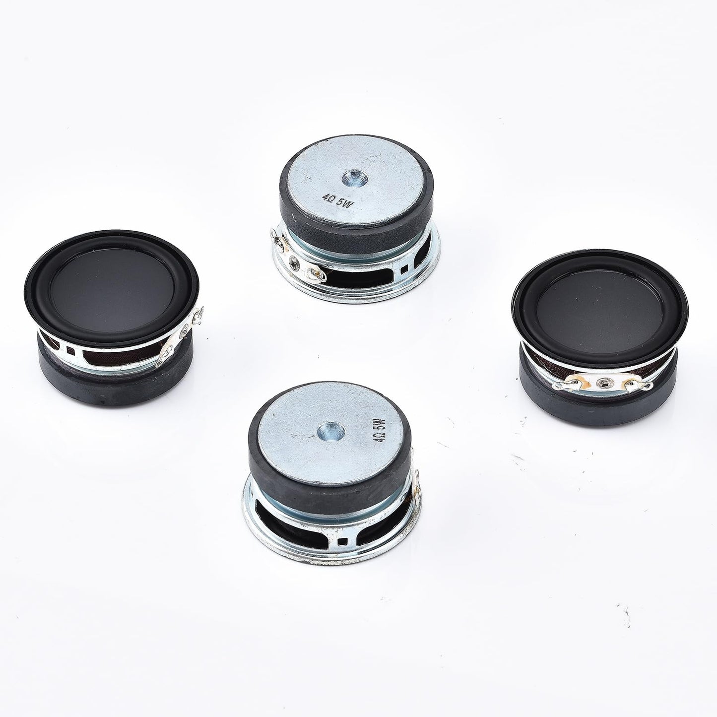 Cylewet 4Pcs Diameter 40mm 4Ohm 5W Full Range Audio Speaker Stereo Woofer Loudspeaker for Arduino (Pack of 4) CYT1123
