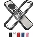 TotalMount Air Rim Case for Apple TV Remotes - Slim, Hybrid Black Perimeter Cover & Clear Back Remote Case with Ultimate Drop Protection