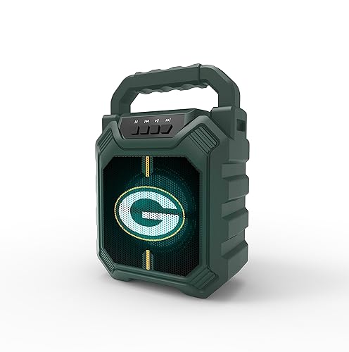 SOAR NFL XL ShockBox Wireless Bluetooth Speaker, Green Bay Packers
