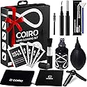 C Coiro Camera Lens Cleaning Kit for DSLR and Sensitive Electronics, 9-in-1 Lens Cleaner Spray, Camera Pen, Blower, Wipes, Sensor Cleaner