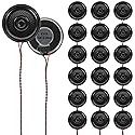 DWEII 20PCS 2W 8 Ohm Speaker Metal Shell Round Internal Speakers 8 Ohm Micro Speakers Loud Micro Speakeres Replacement Mini Multimedia Loudspeaker