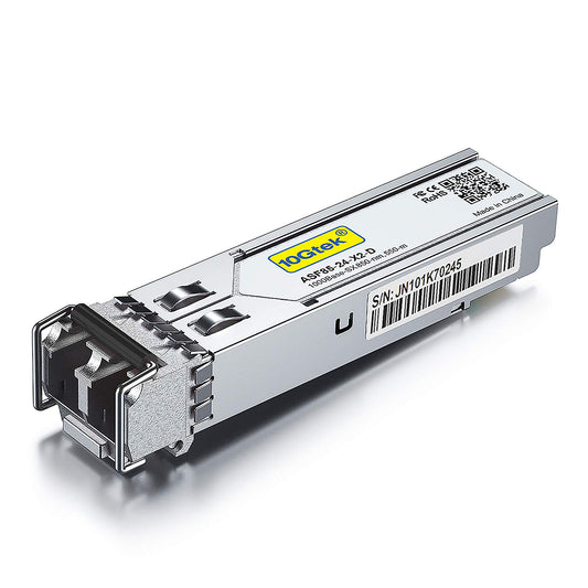 10GTEK 1.25G SFP 1000Base-SX, 850nm MMF, up to 550 Meters, Compatible with D-Link DEM-311GT, Ubiquiti UniFi UF-MM-1G, Mikrotik S-85DLC05D, Supermicro
