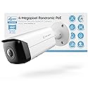 Amcrest Panoramic IP POE Camera, 180° Panoramic 4-Megapixel POE IP Bullet Camera, Security Outdoor Camera, 65ft Nightvision, IVS Features and People