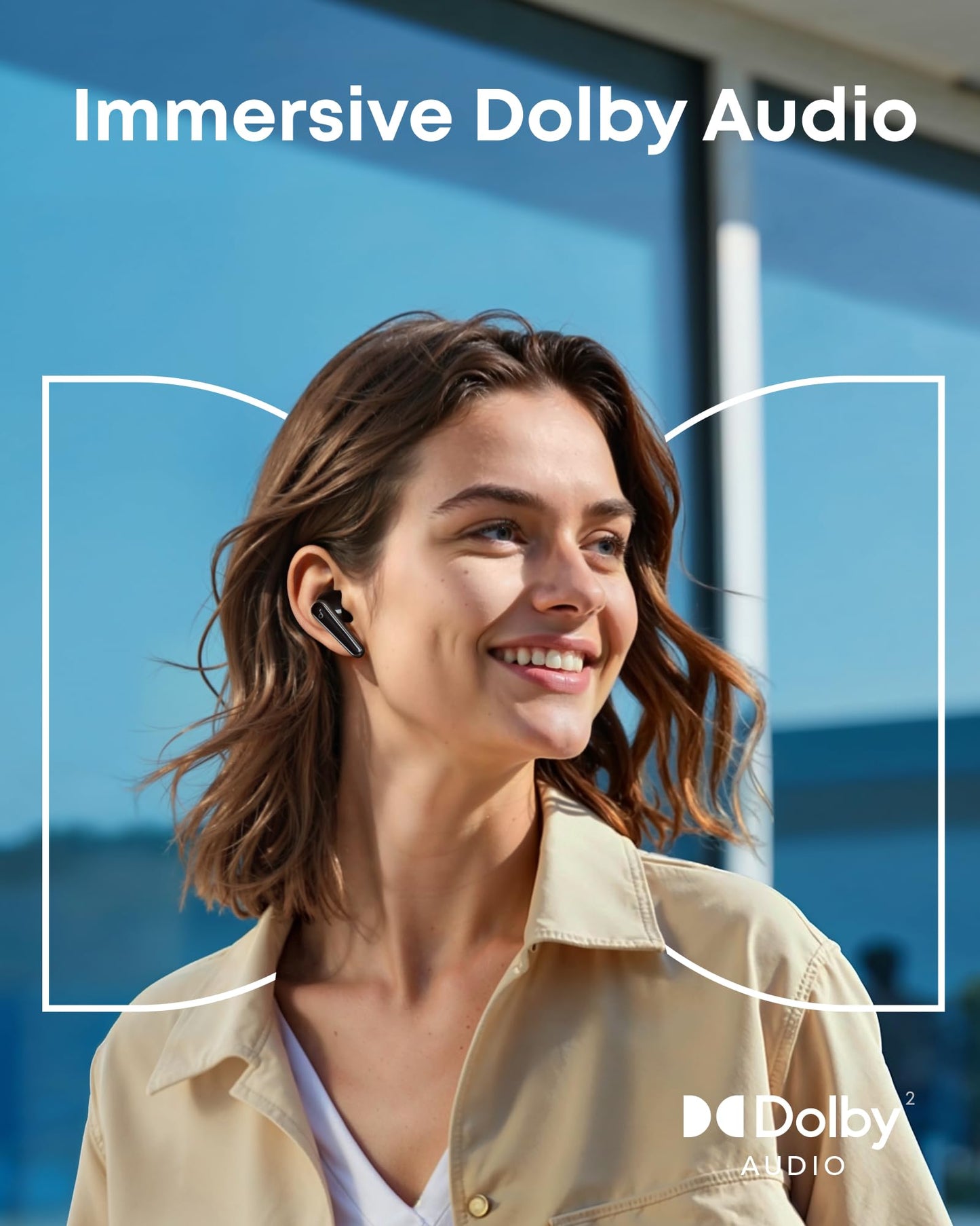 Soundcore Liberty 5 by Anker, Noise-Cancelling Wireless Earbuds, 2X Stronger Voice Reduction, Real-Time Adaptive Noise Cancellation, Fast Charging