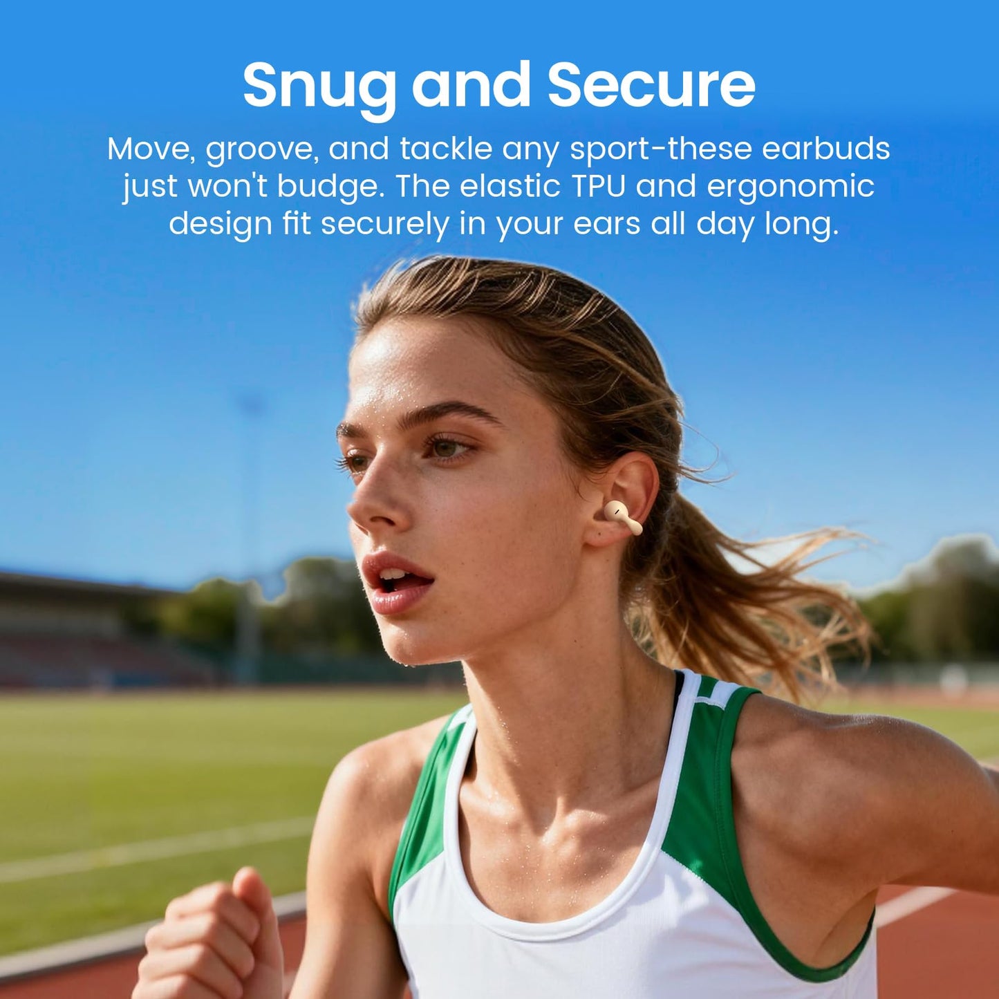 Piegricdiat Clip On Earbuds, Open Ear Headphones Mini Air Conduction Headphones IPX6 Waterproof Bluetooth Earbuds, Bluetooth 5.4 Ear Clip Earphones…