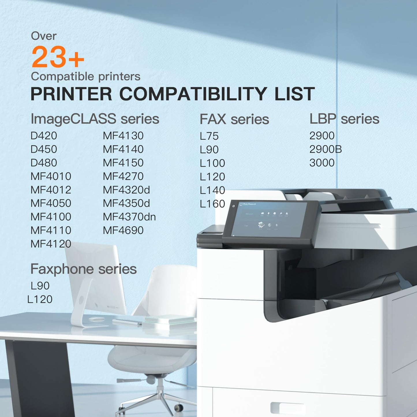 E-Z Ink Compatible Toner Cartridge Replacement for Canon 104 Black Toner Cartridge CRG104 CRG-104 to use with ImageClass D420 D480 MF4350d MF4150