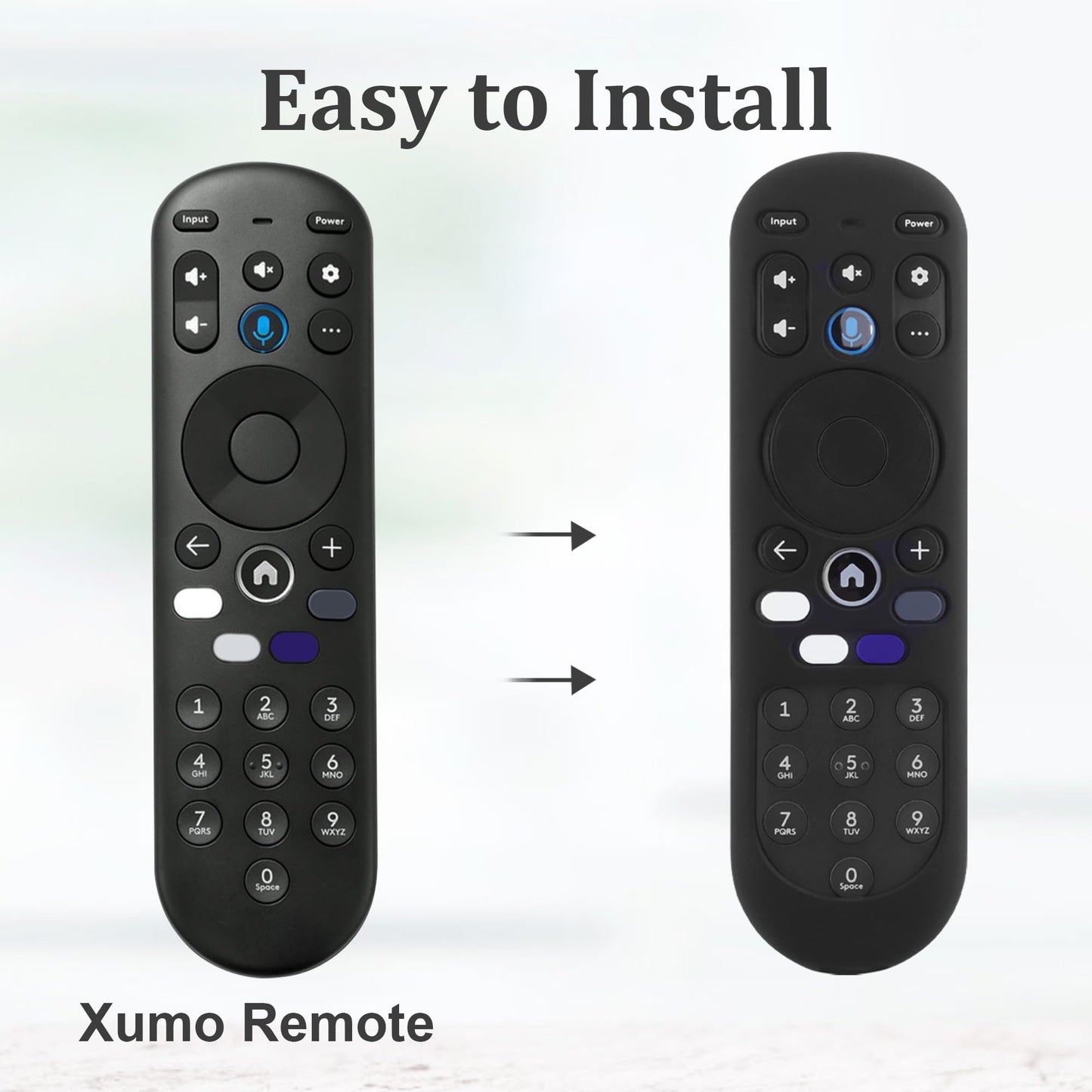 JCMOYUTY for Xumo Remote Cover Black Sleeve