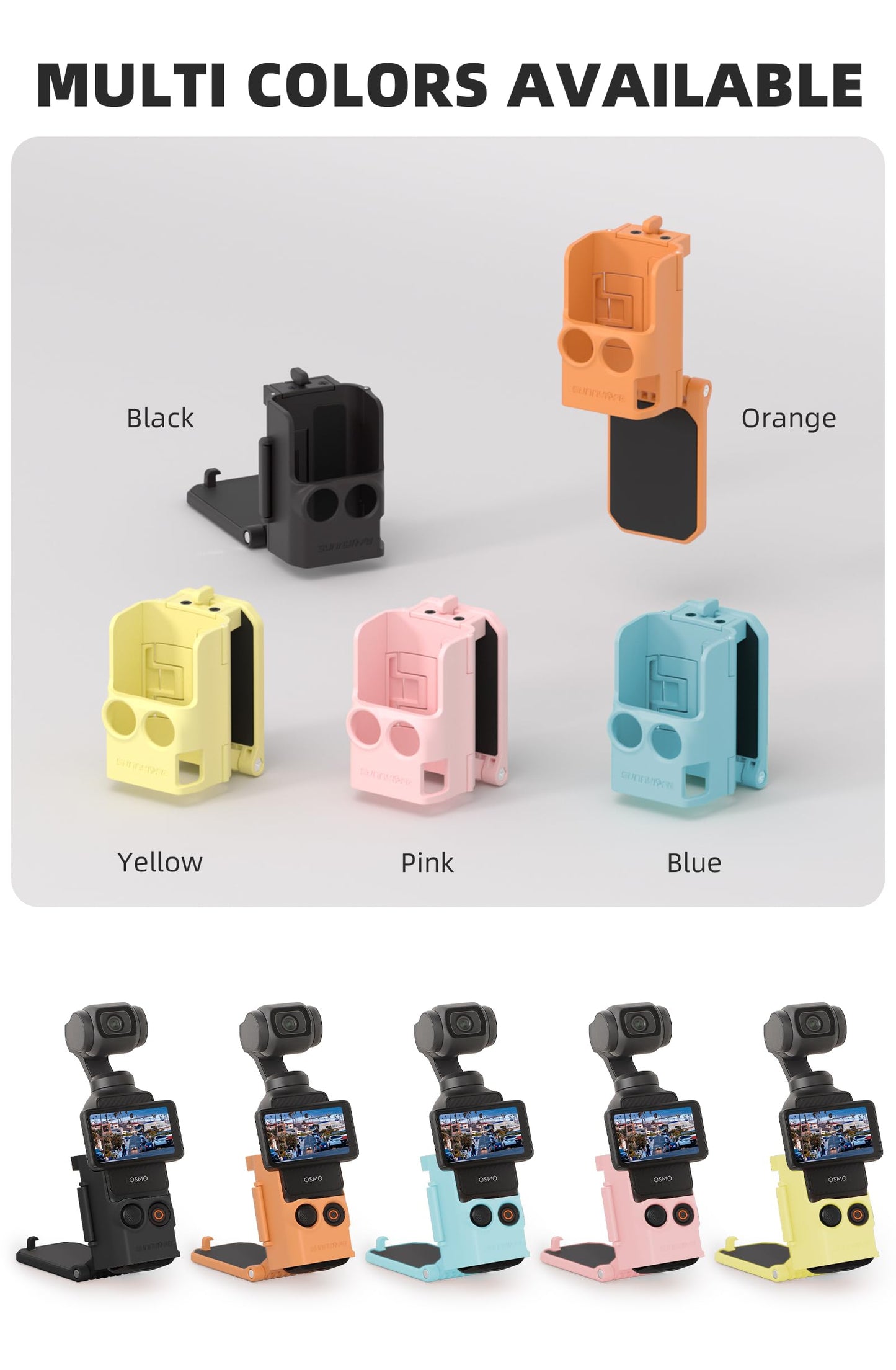BTG Magnetic Mount for DJI Pocket 3 Accessories Magnet Mount (Orange)