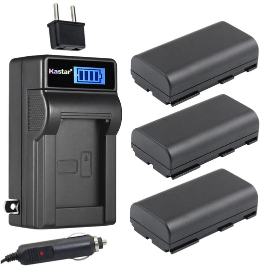 Kastar 3-Pack BP-915 Battery and LCD AC Charger Compatible with Phase One P45 Plus P45+, Phase One P65, Phase One P65 Plus P65+, Phase One XF 70301