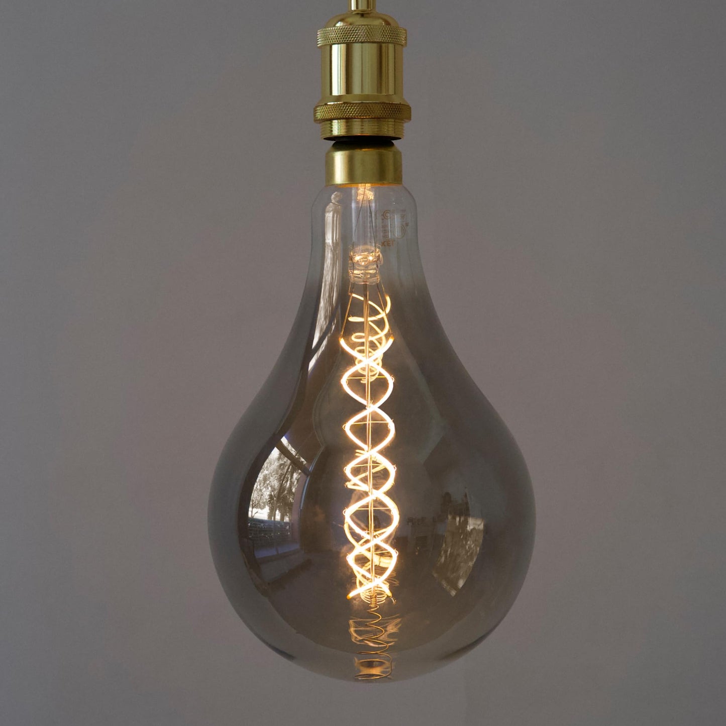 LUXEL GROUP Oversized Edison LED Light Huge Bulb Vintage PS52(PS160) 7W Equivalent 40W - Dimmable 2200K Warm Glow 400 Lumens E26 Base - Large Filament