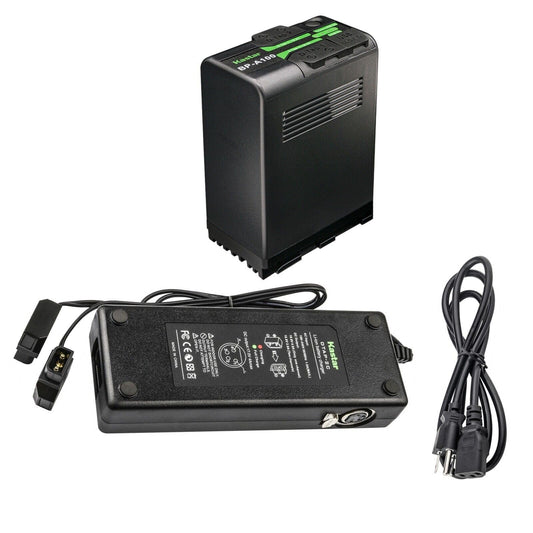 Kastar BP-A100 Battery 1 Pack and Dual D-Tap Charger for Canon EOS C70 Cinema Camera (RF Lens Mount), EOS C700 PL 4K Cinema PL C 700 Camcorder, Canon