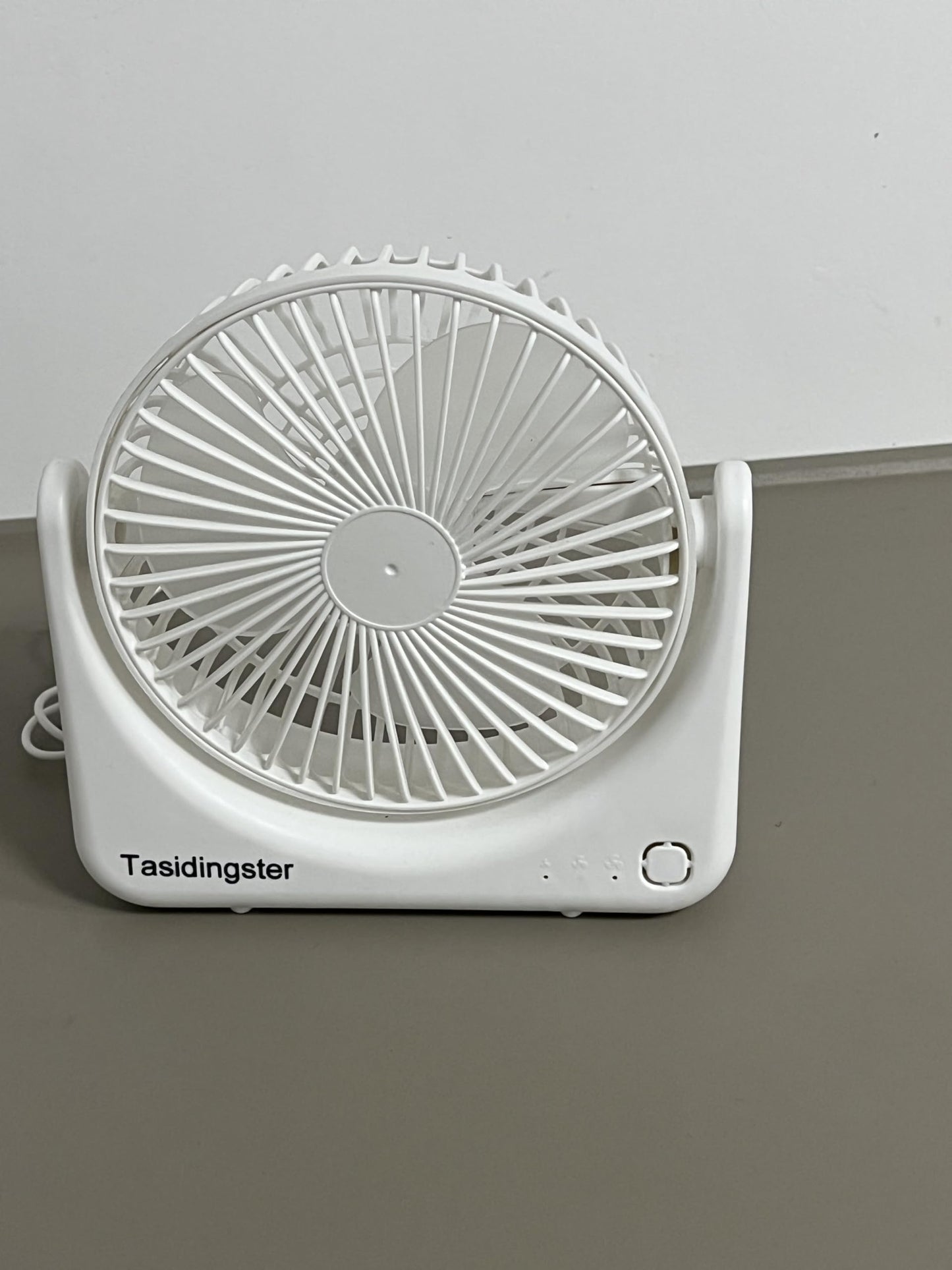 Tasidingster Portable Electric Fans, Tabletop Air Circulator Fan, Small, White - Quiet Personal Fan for Home or Office, 3 Speeds