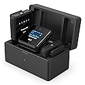 VJZFA Wireless Lavalier Microphone with Noise Cancellation, 656 ft Range, 24-Hour Battery, Dual Channel, Compact Lapel Microphone Wireless for DSLR