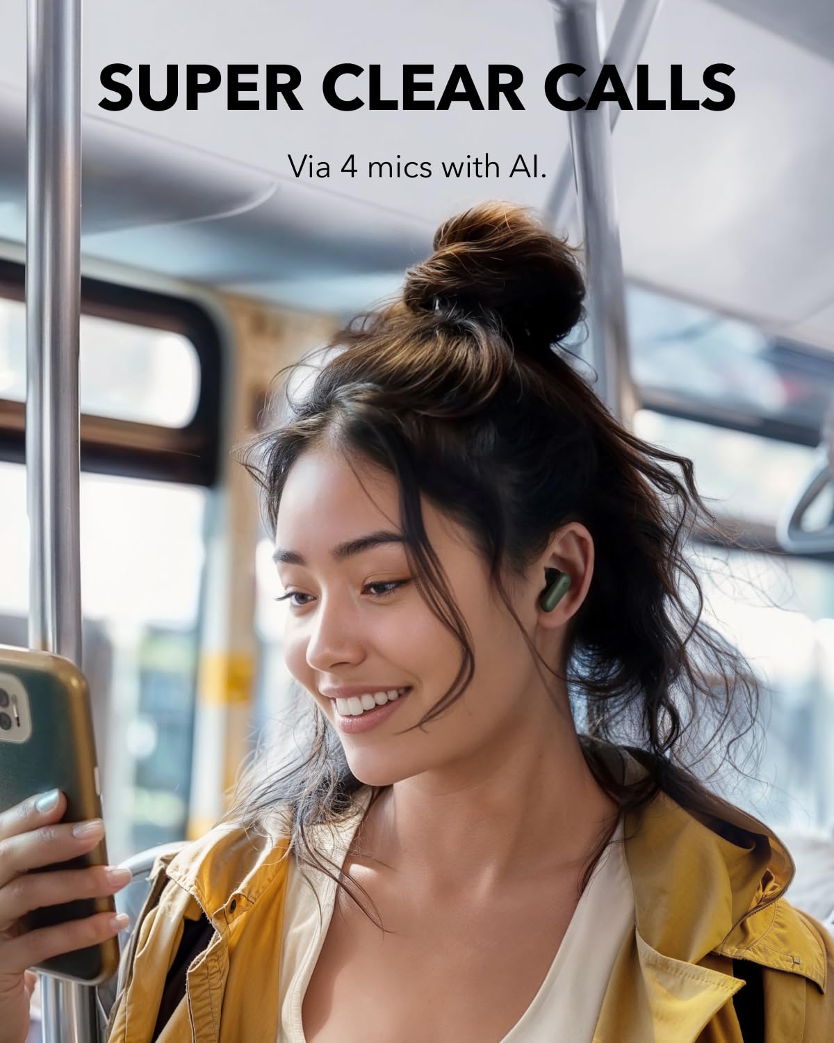 Soundcore P30i by Anker Noise Cancelling Earbuds, Hands-Free Viewing