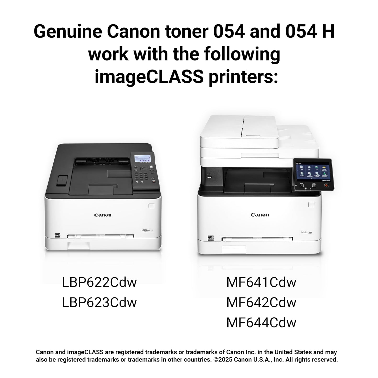 Canon Genuine 054 Yellow Toner Cartridge Compatible with LBP622Cdw, LBP623Cdw, MF641Cdw, MF642Cdw, MF644Cdw