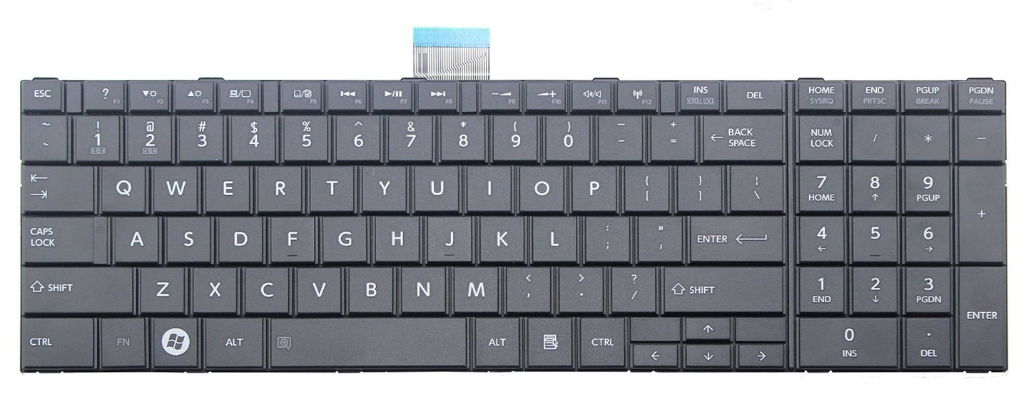 New US Layout Black Laptop Keyboard Replacement for Toshiba Satellite L70 L70D L70-A L70D-A L70-A-00H L70D-A-009