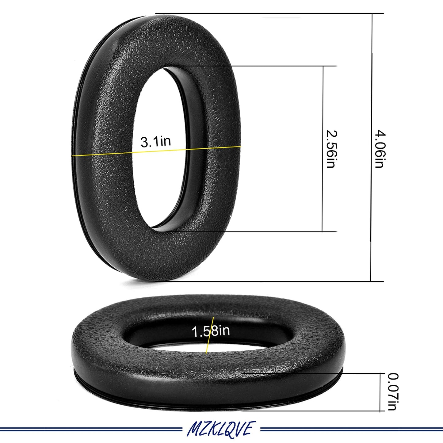 3M-WorkTunes Ear Pads - Replacement Foam Ear Cushion EarPads for 3M WorkTunes(90543, 90544, 90542, 90541,90507) and Peltor Range Guard Connect Hearing