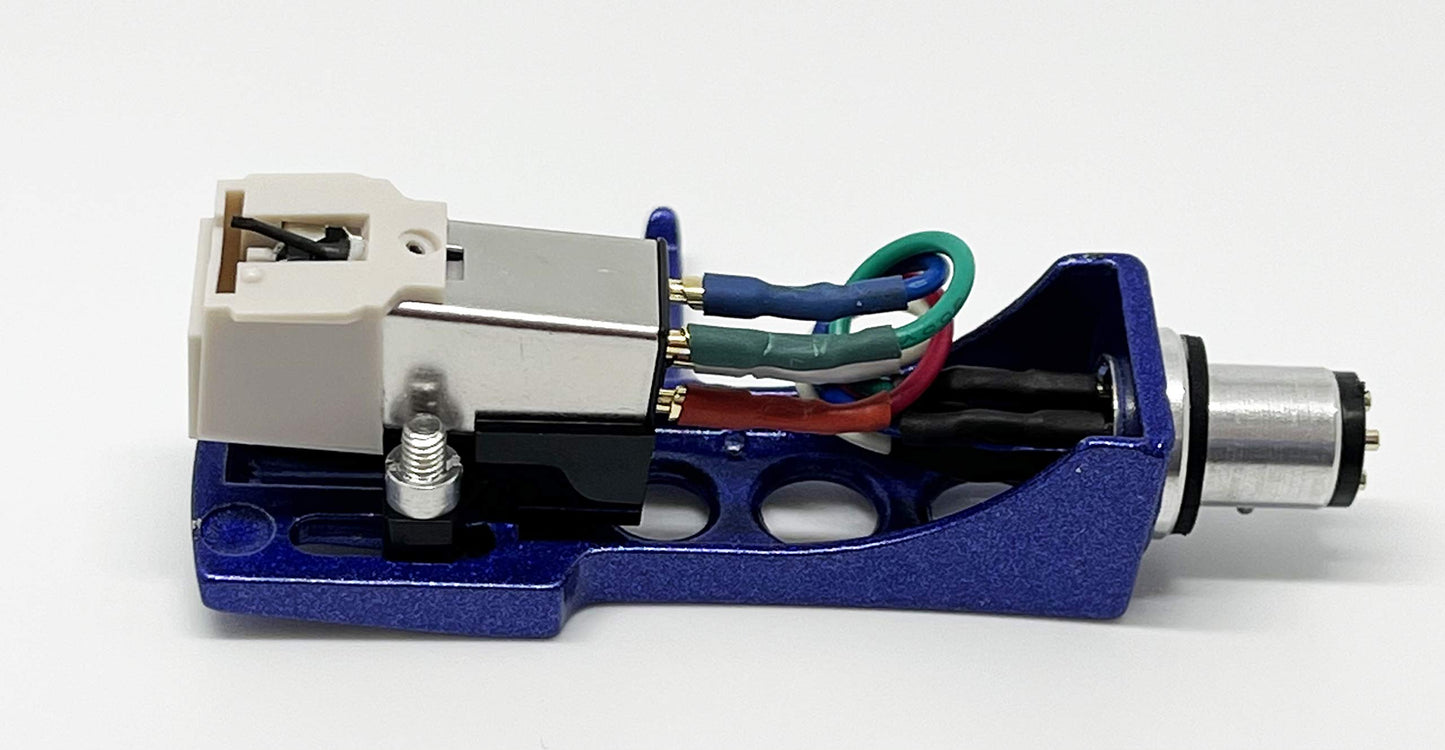 Cartridge, conical Stylus, needle with mounting bolts and Blue Headshell for SONY PS4300, PS3300, PS1150, PS1350, PS1800, PS11, PS212, PS2250, PS2251