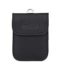Wisdompro RFID Key FOB Protector for Car Key Signal Blocking; WP4694 Faraday Bag for Anti-Hacking, Anti-Theft Pouch - Black