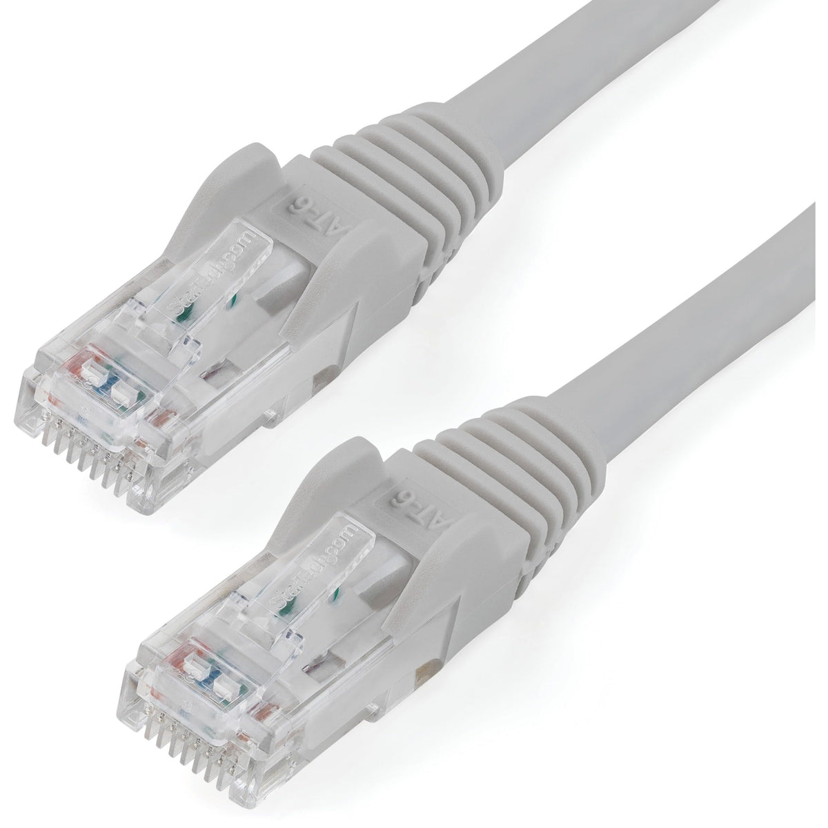 StarTech 100ft CAT6 Ethernet Cable - Gray CAT 6 Gigabit Ethernet Wire -250Mhz 100W PoE++ RJ45 UTP Category 6 Network Patch Cord Snagless