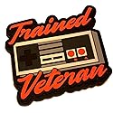 The Trained Veteran Game Controller Retro Classic 3x2.5 Hook Loop Morale Patch