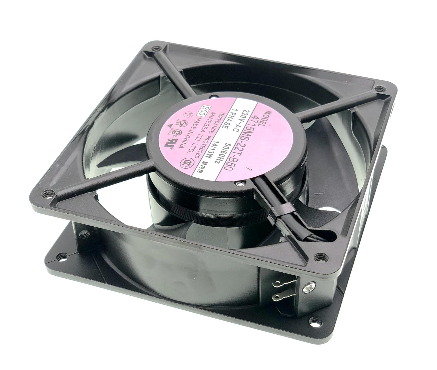 For NMB 4715MS-22T-B50 220V 50/60HZ D644099 14/13W 12038 Aluminum Frame AC Cooling Fan.