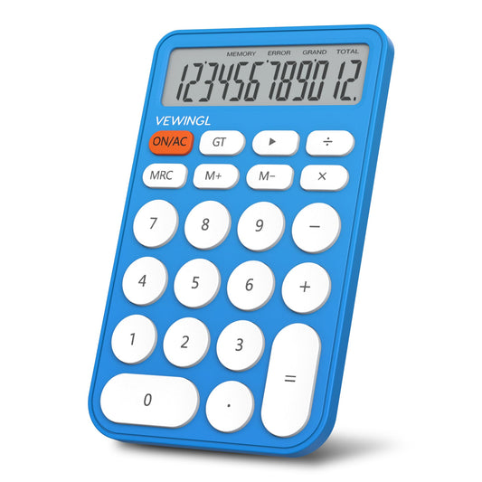 VEWINGL Standard Calculator, 12 Digit Large Display Desktop Calculator with Big Buttons for Office, School, Home & Business