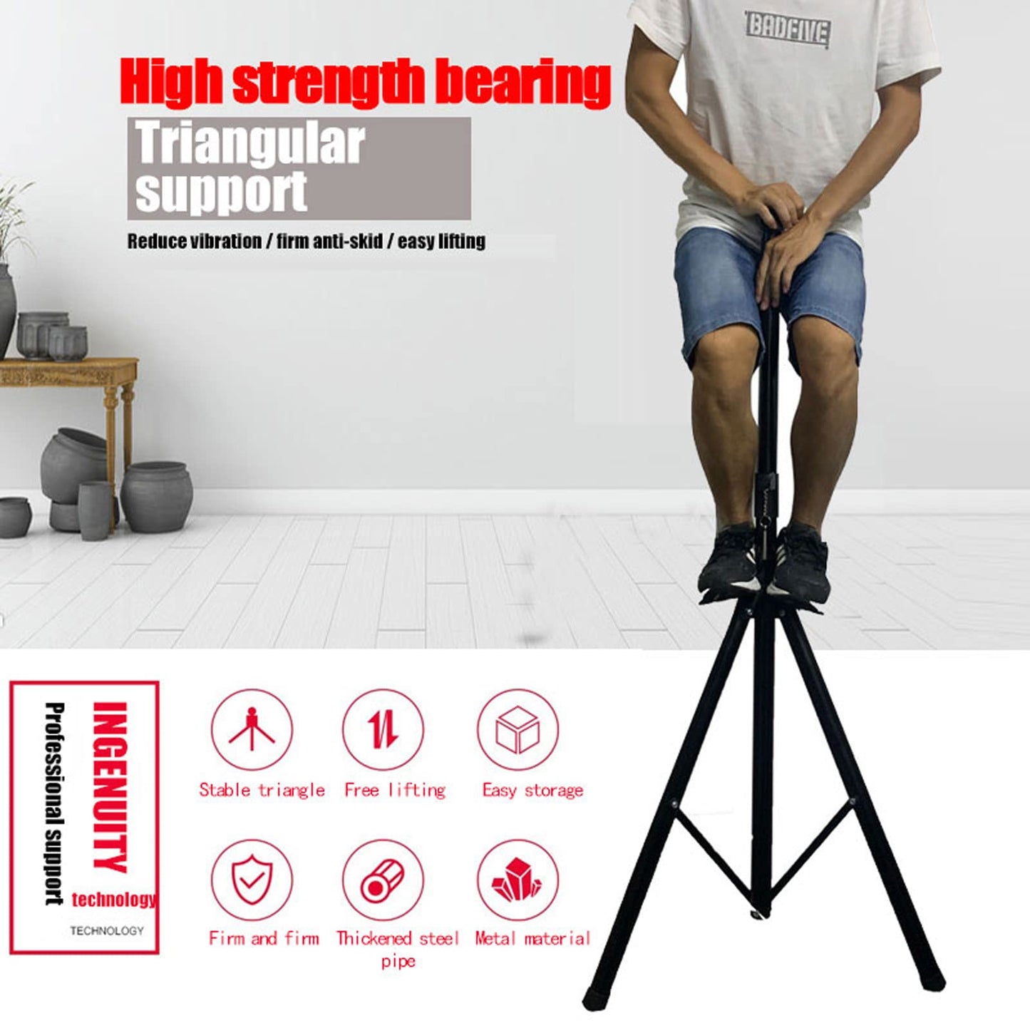 3DHologramFan Stand with Multi-Function Base, Height 39.4 to 69 Inch, 150 Pounds Load-Bearing for A Variety of 3D Rack